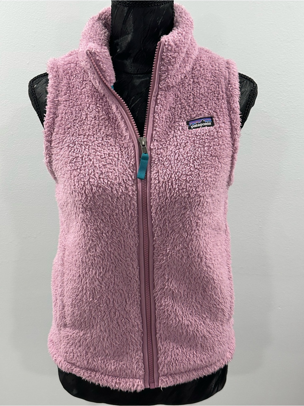 Patagonia Girls Lavender Fuzzy Pile Fleece Vest